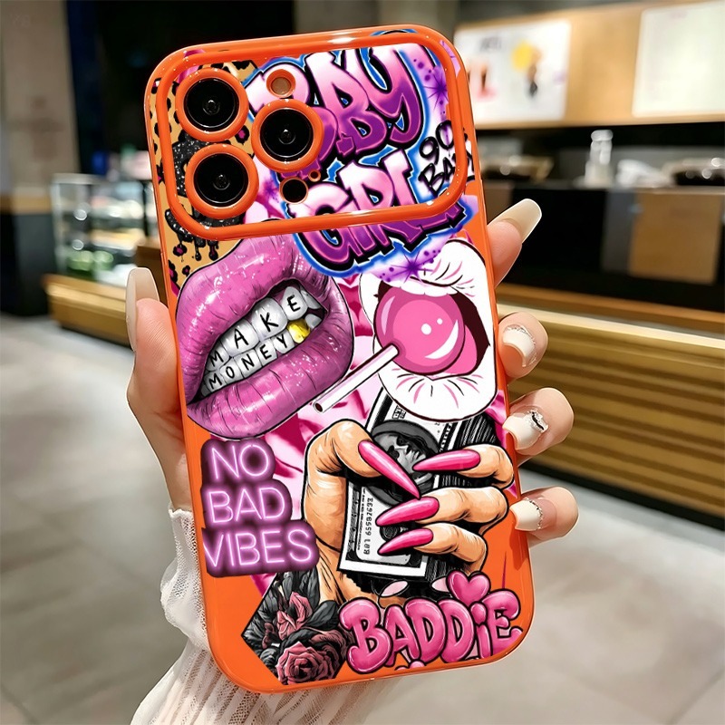 Phone Cases Store - Hip Hop Pink Lips Baby Girl