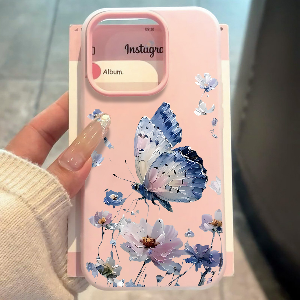 Phone Cases Purple - Watercolor Blue Purple Butterfly Floral Phone