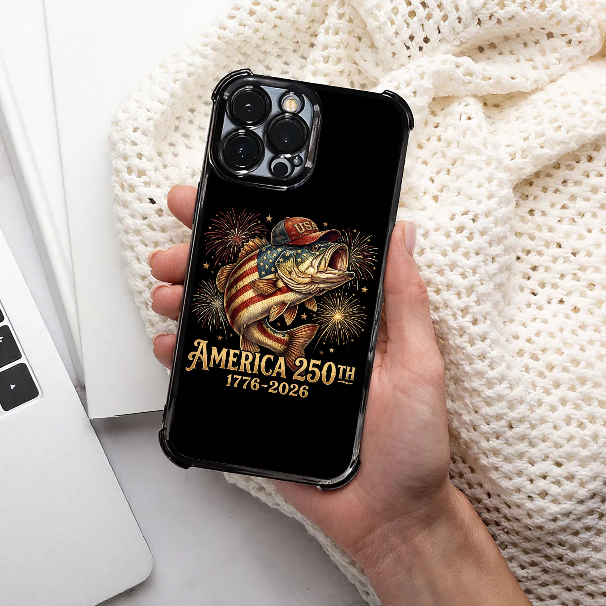 Phone Cases Usa - Bass Fishing 250th Anniversary 2026 USA