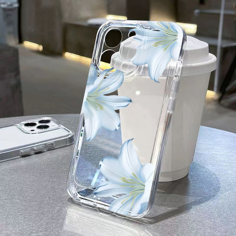 Phone Cases Store - Fashion Exquisite White Lily Flower Phone