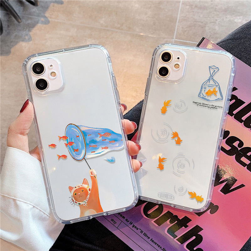 Lovely Fishes Clear Phone Case - Phone Cases Xr Iphone review and price