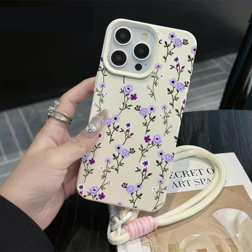 Thin Branch Purple Floral Stra - Phone Cases Purple review and price