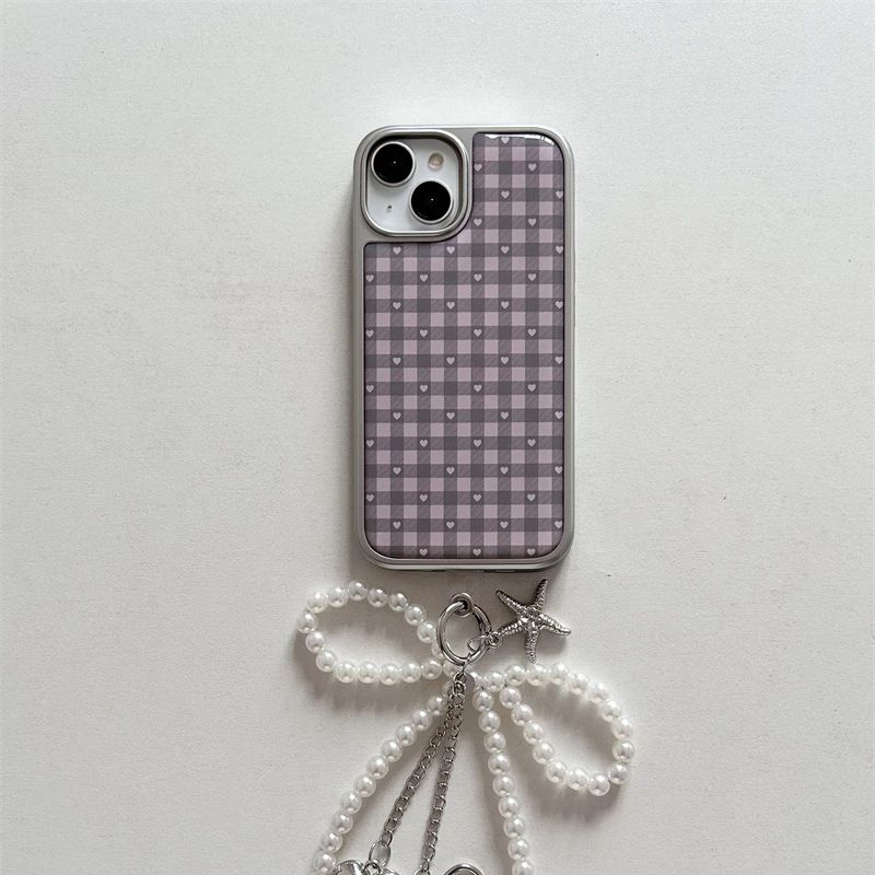 Pink Purple Heart-Shaped Check - Phone Cases Purple review and price