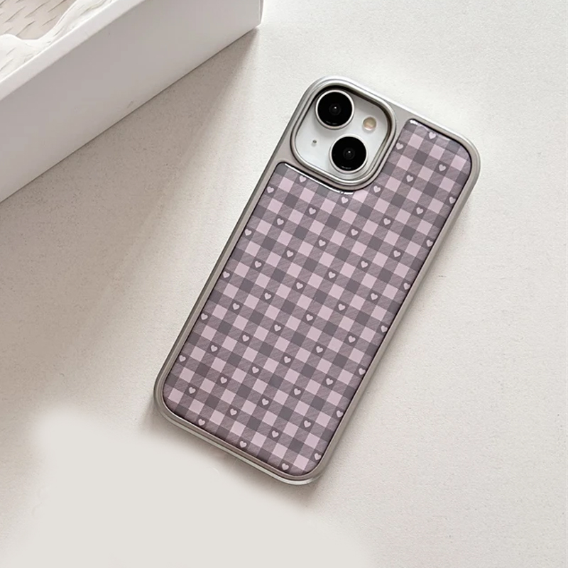 Pink Purple Heart-Shaped Check - Phone Cases Purple review and price