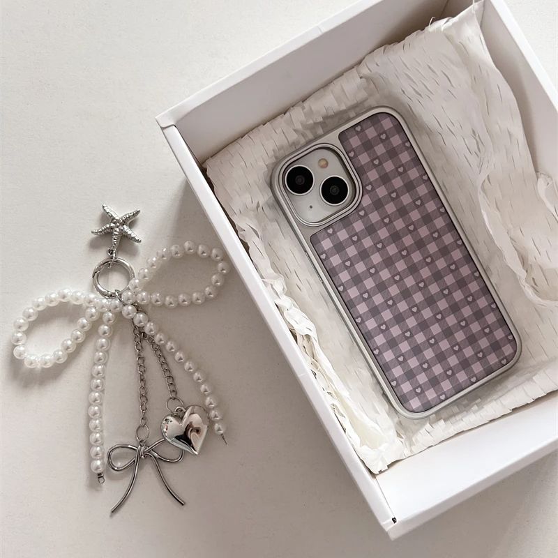 Pink Purple Heart-Shaped Check - Phone Cases Purple review and price