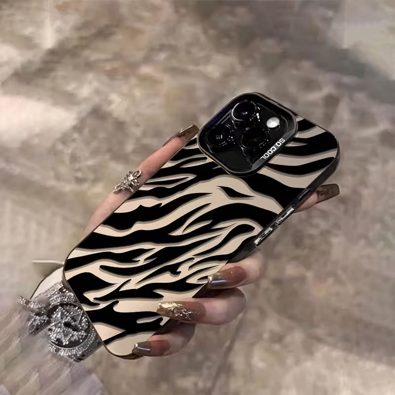 Zebra Pattern Black Advanced I - Phone Cases For Iphone 13 review and price