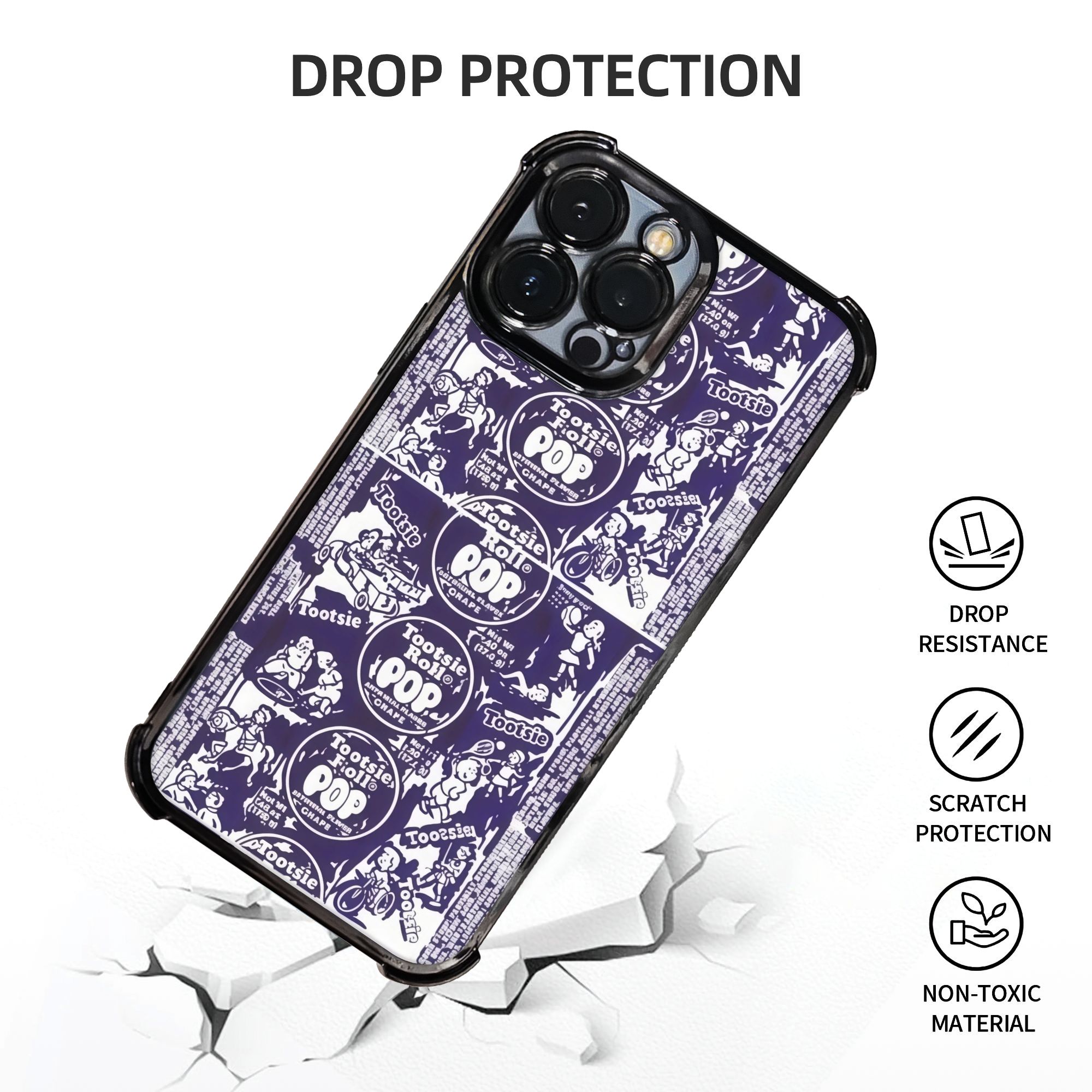 Retro Purple & White Phone Cas - Phone Cases Purple review and price