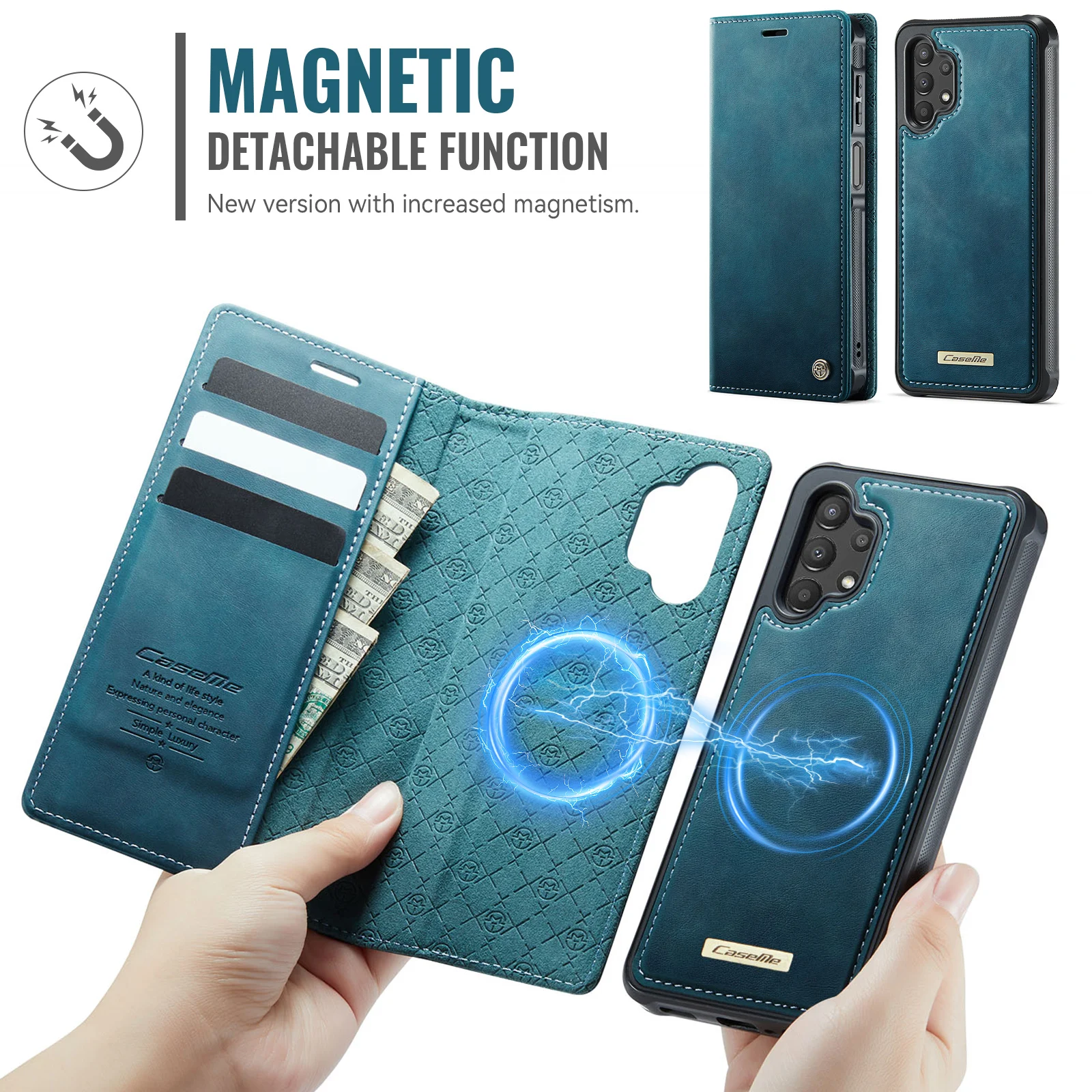 Caseme-C49 Folio Detachable Ma - Leather Folio Wallet Case review and price