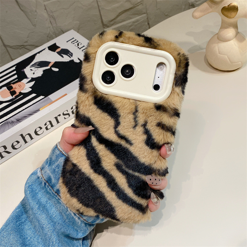 Luxury Zebra Pattern Fluffy Pl - Phone Cases For Iphone 13 review and price