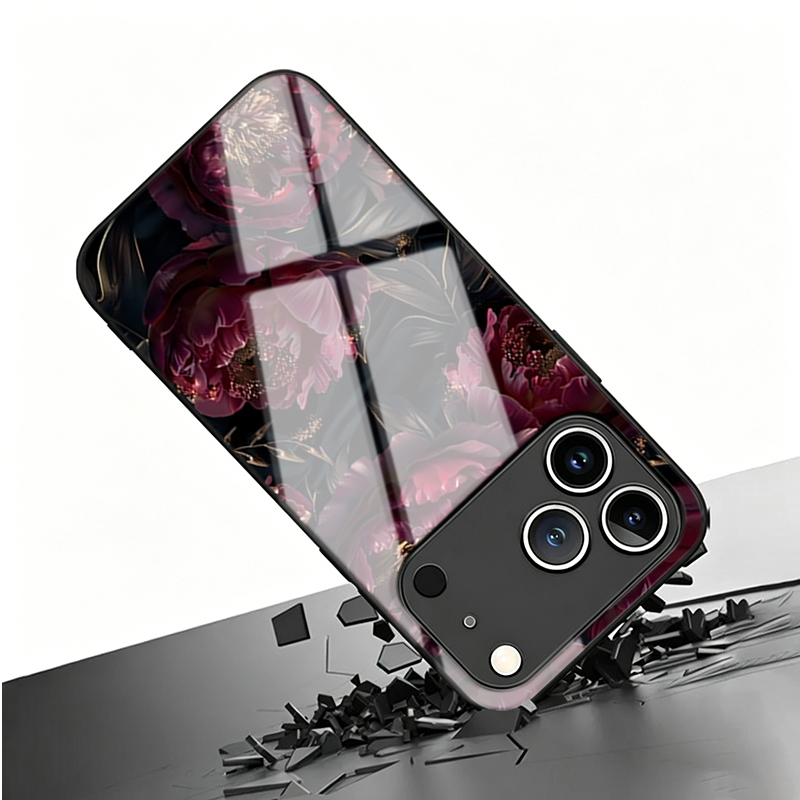 Vogue Dark Red Rose Tempered G - Phone Cases Vogue review and price