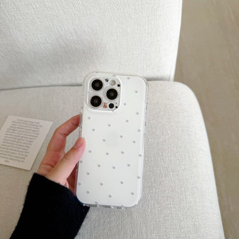 Korean White & Purple Polka Do - Phone Cases Purple review and price