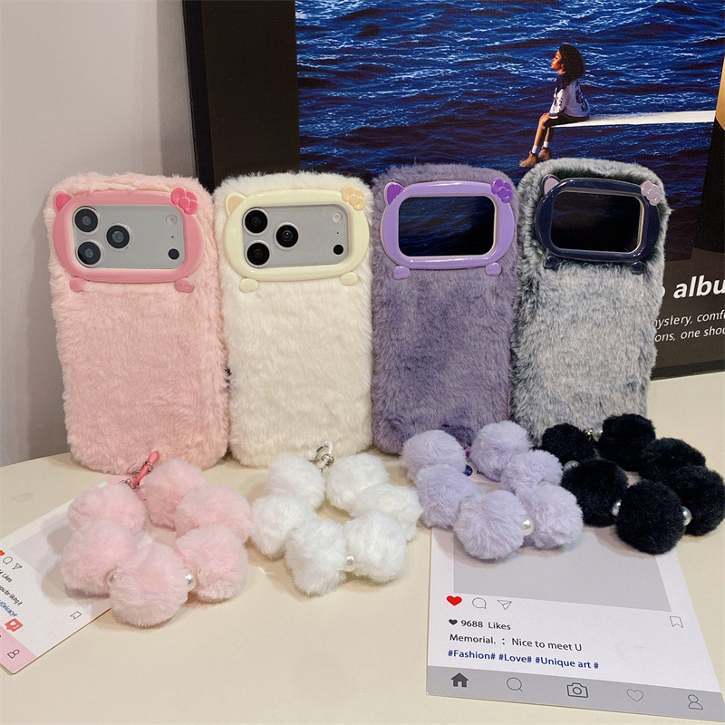 Luxury Solid Colors Furry Plus - Phone Cases For Iphone 13 review and price