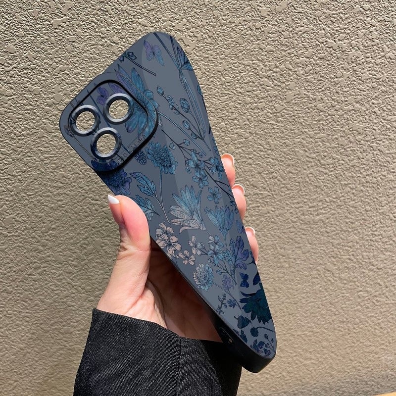Gray Base Blue-Purple Floral P - Phone Cases Purple review and price