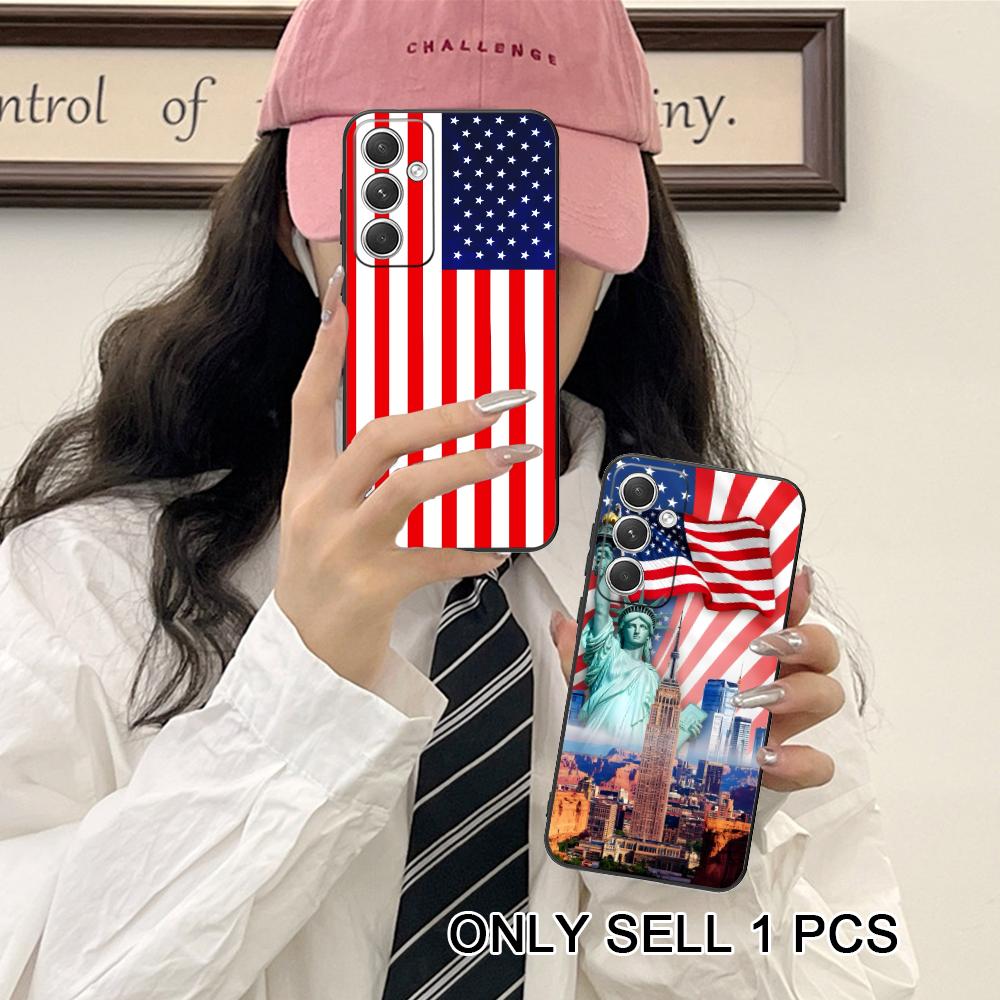 USA America Flag Matte TPU Mob - Phone Cases Usa review and price