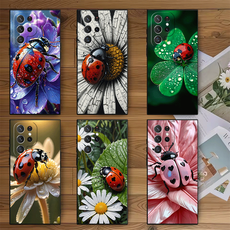 Seven-Spotted Red ladybug Soft - Phone Cases Shein review and price