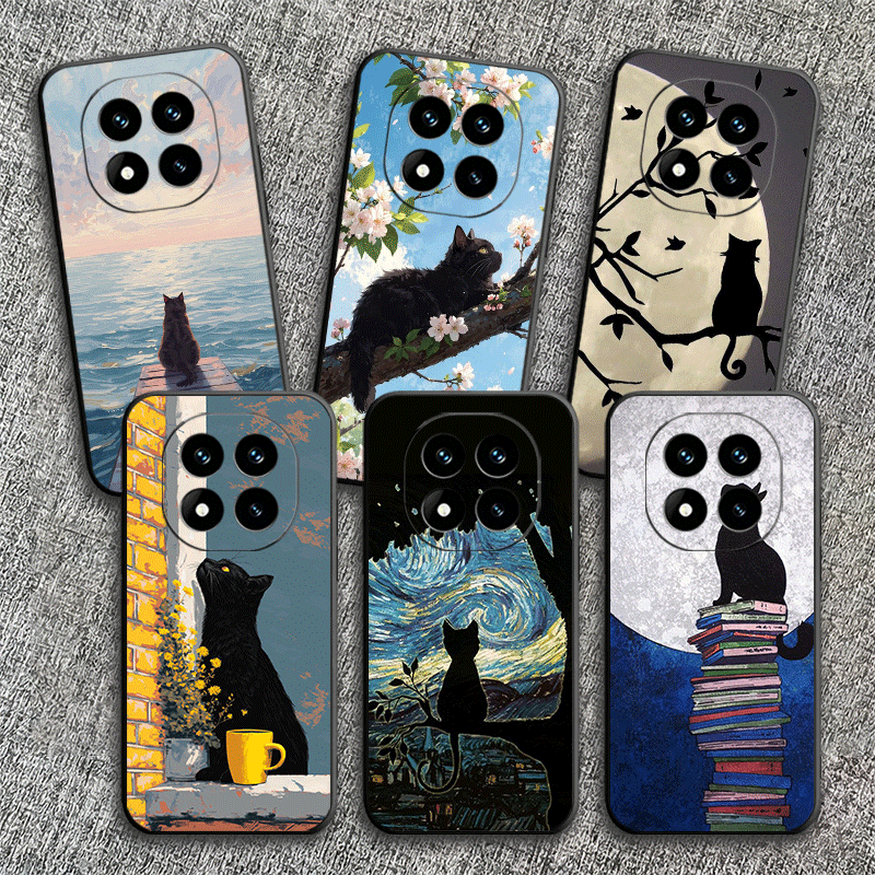 Black Cat Aesthetic Pattern So - Phone Cases Shein review and price