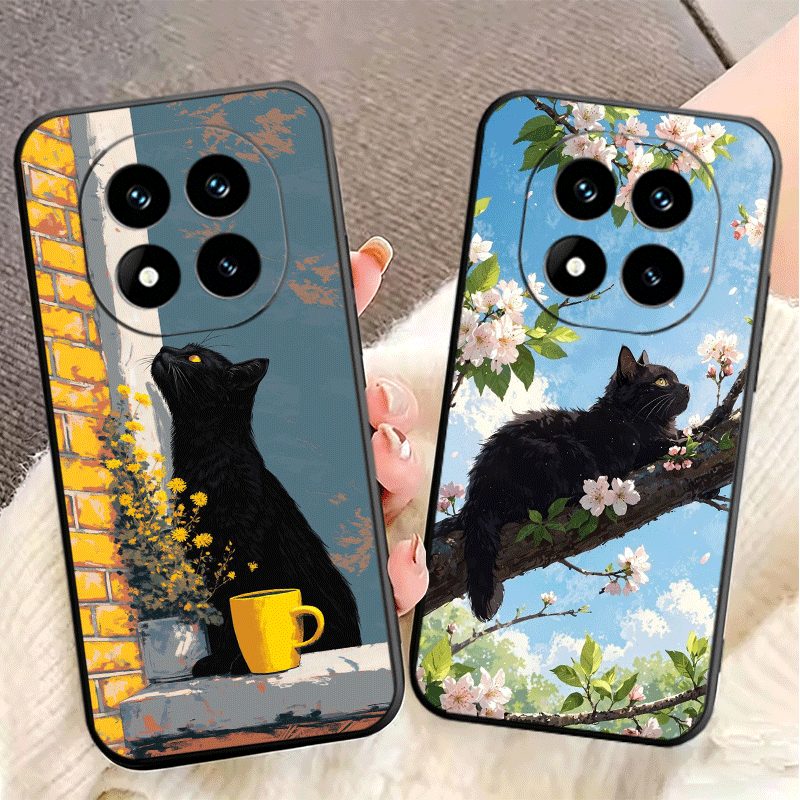 Black Cat Aesthetic Pattern So - Phone Cases Shein review and price