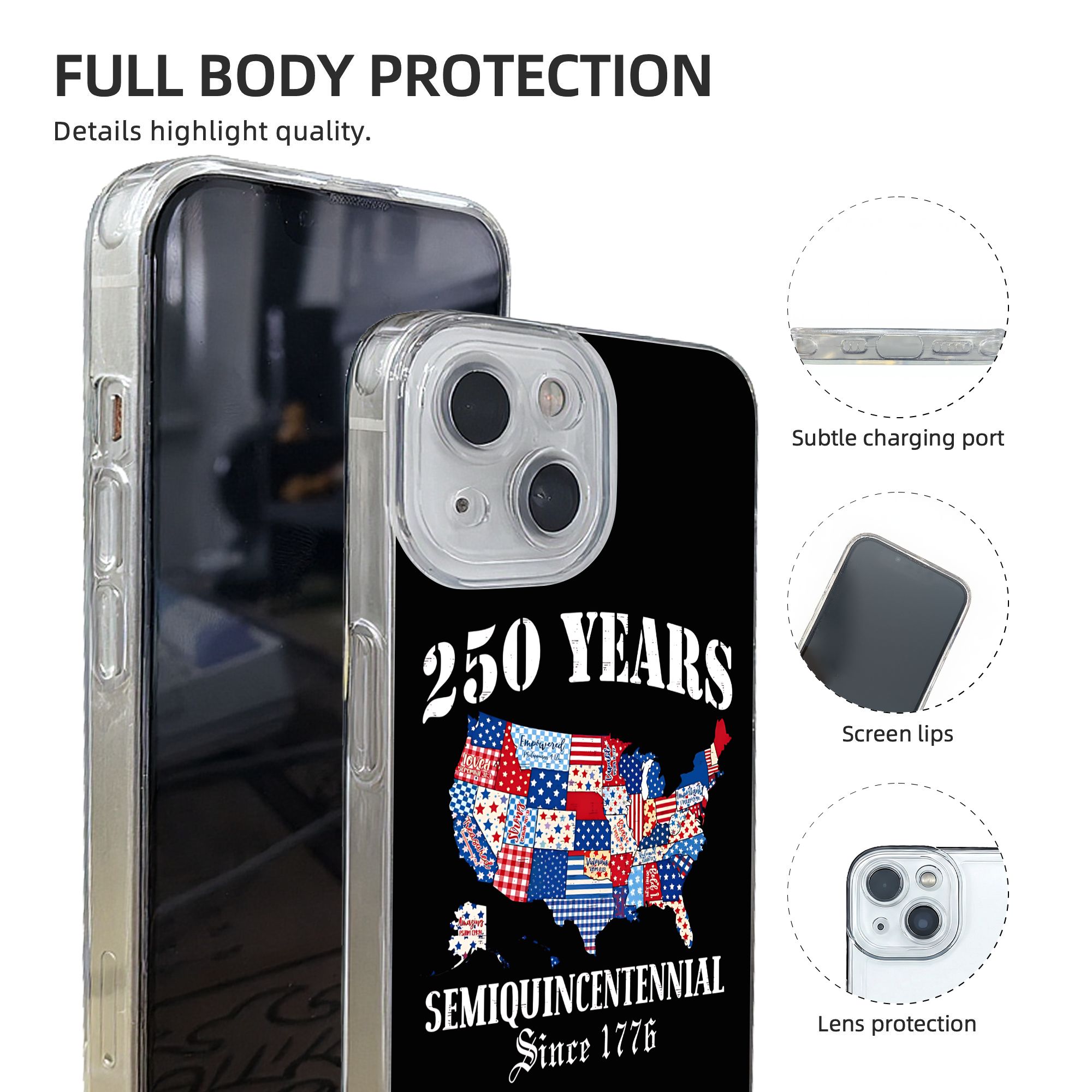 Retro Usa 250 Map 250th Annive - Phone Cases Usa review and price