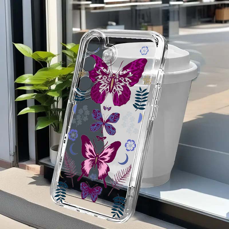 Purple Butterfly Graphic Phone - Phone Cases Purple review and price