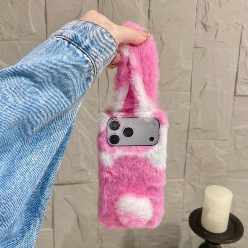 Cute Rabbit Design Fluffy Phon - Phone Cases For Iphone 13 review and price