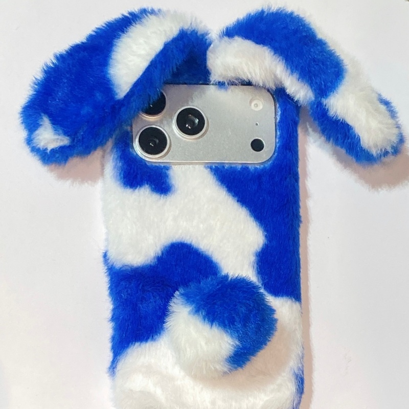 Cute Rabbit Design Fluffy Phon - Phone Cases For Iphone 13 review and price