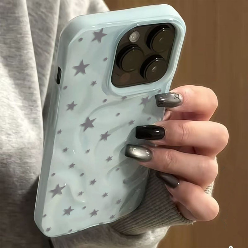 Minimalist Cute Star Wave Text - Phone Cases Purple review and price