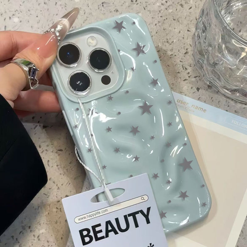 Minimalist Cute Star Wave Text - Phone Cases Purple review and price