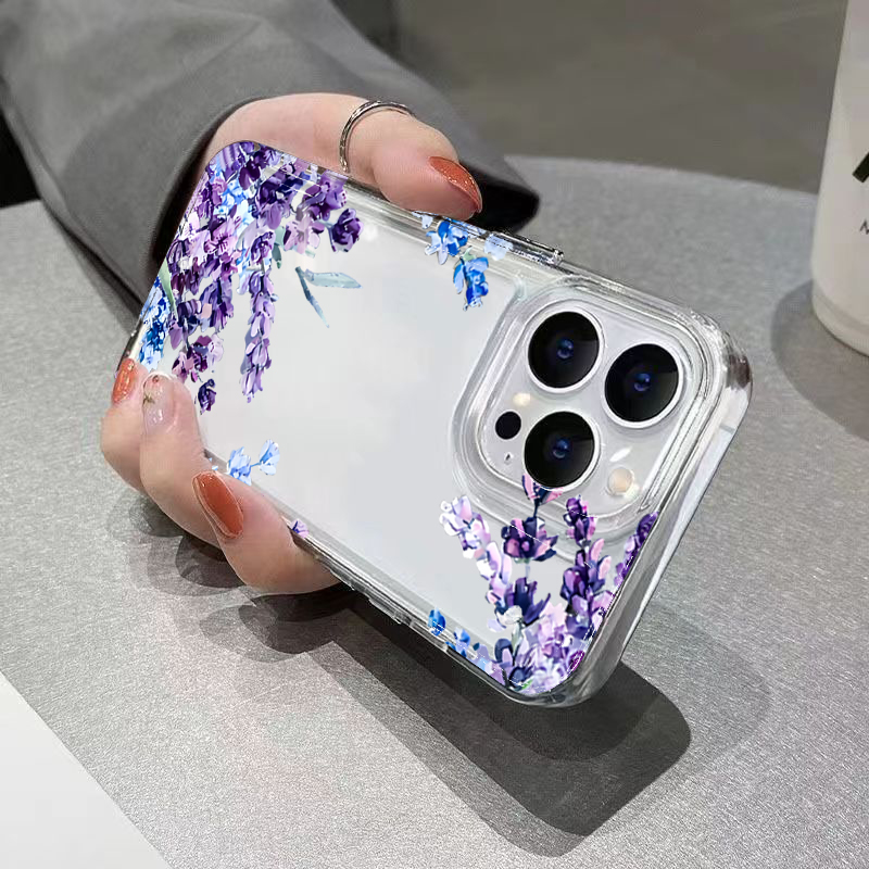 Purple Flower Soft TPU Phone C - Phone Cases Purple review and price